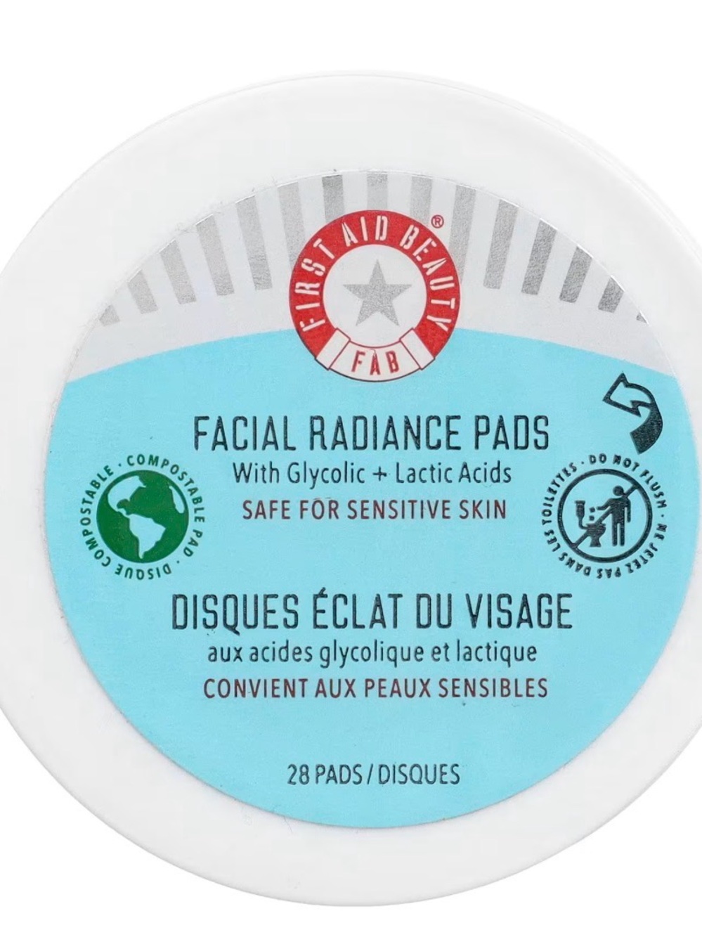 First Aid Beauty Facial Radiance Pads - Light Blue. BRAND NEW Sealed.